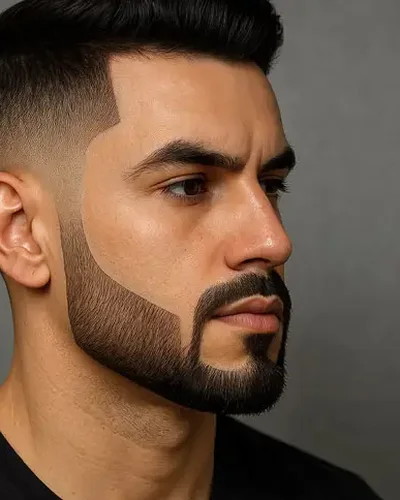 Homem com contorno preciso