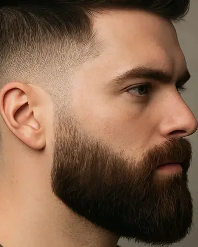 Homem com lenhador aparada