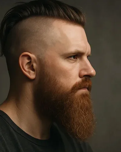 Homem com viking moderna
