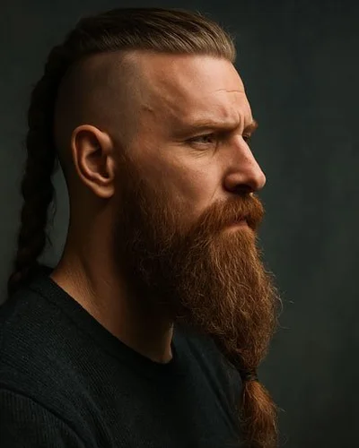 Homem com viking tradicional