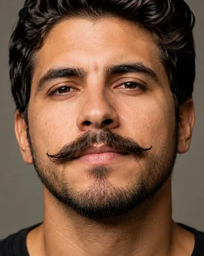 Homem com beardstache