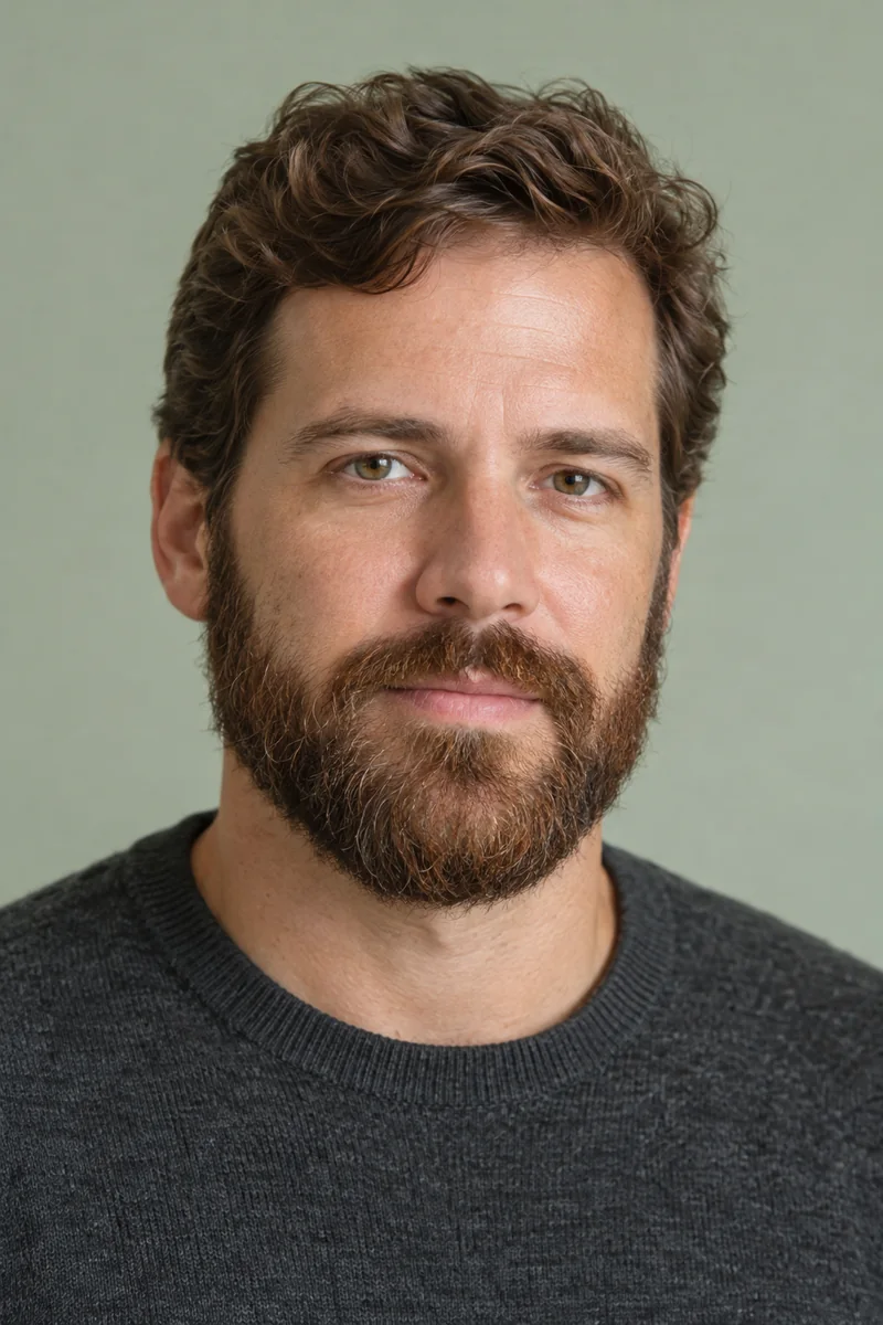 Exemplo de barba cheia