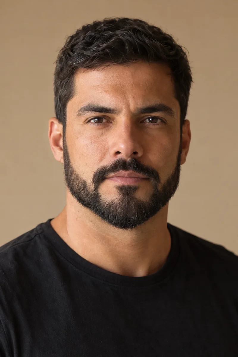 Exemplo de barba espartana