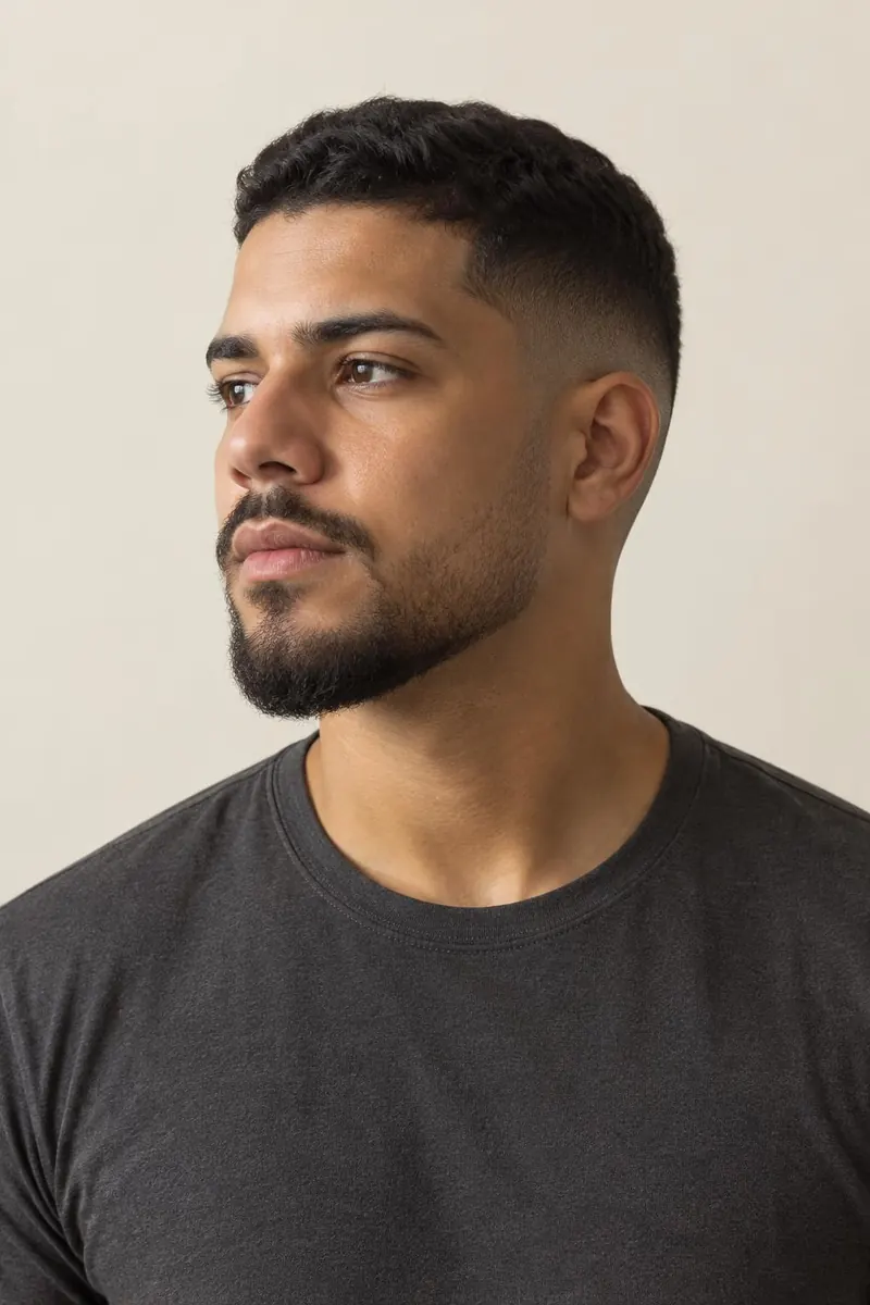 Exemplo de barba degradê