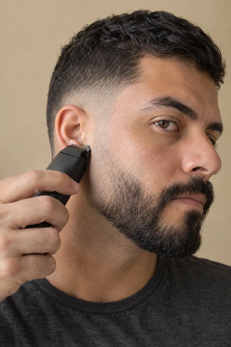 Exemplo de como fazer barba degradê